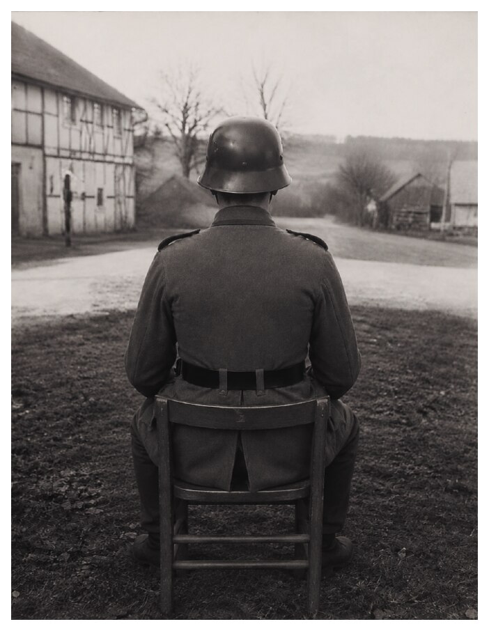 Invented view of the same photograph from behind