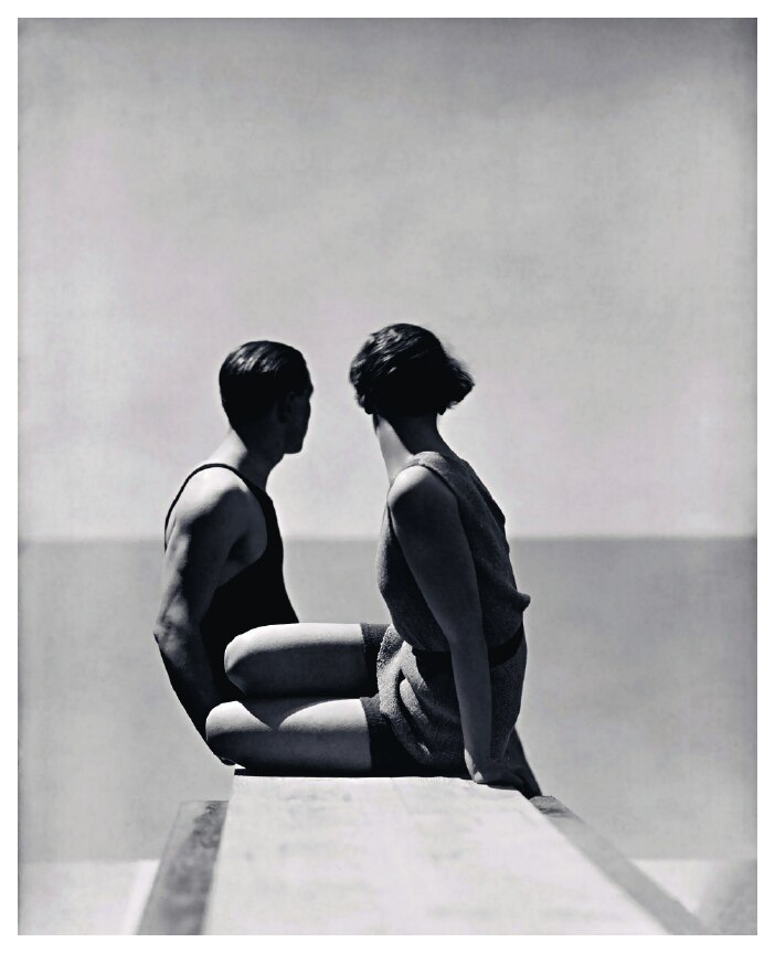 Couple on a diving board