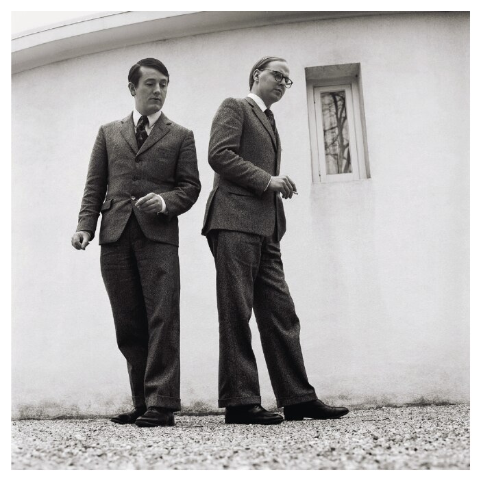 Two men walking