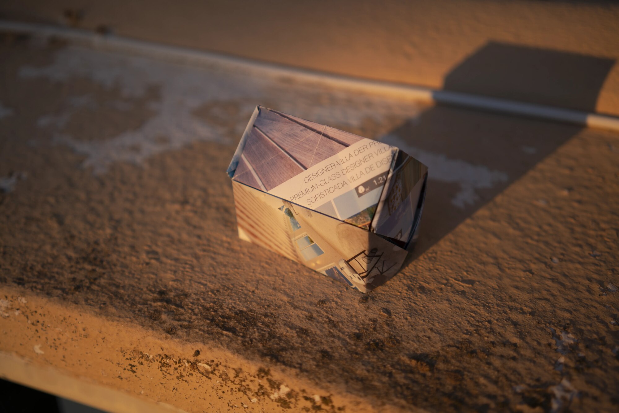 Origami house folded from a premium-class designer villa listing