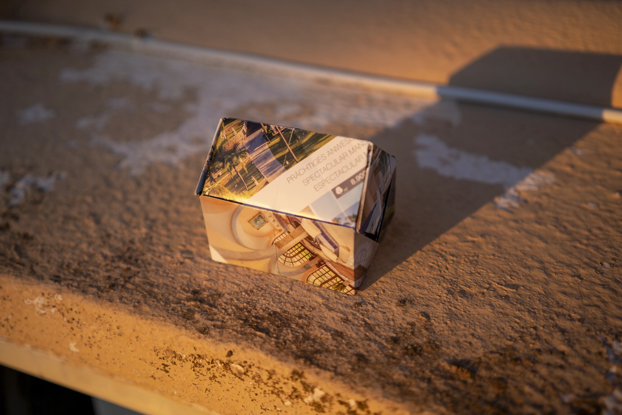 Origami house folded from a listing for an 8.9 million euro estate